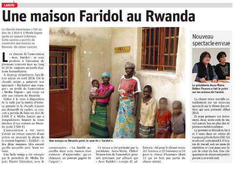Article suite à l’assemblée générale 2017